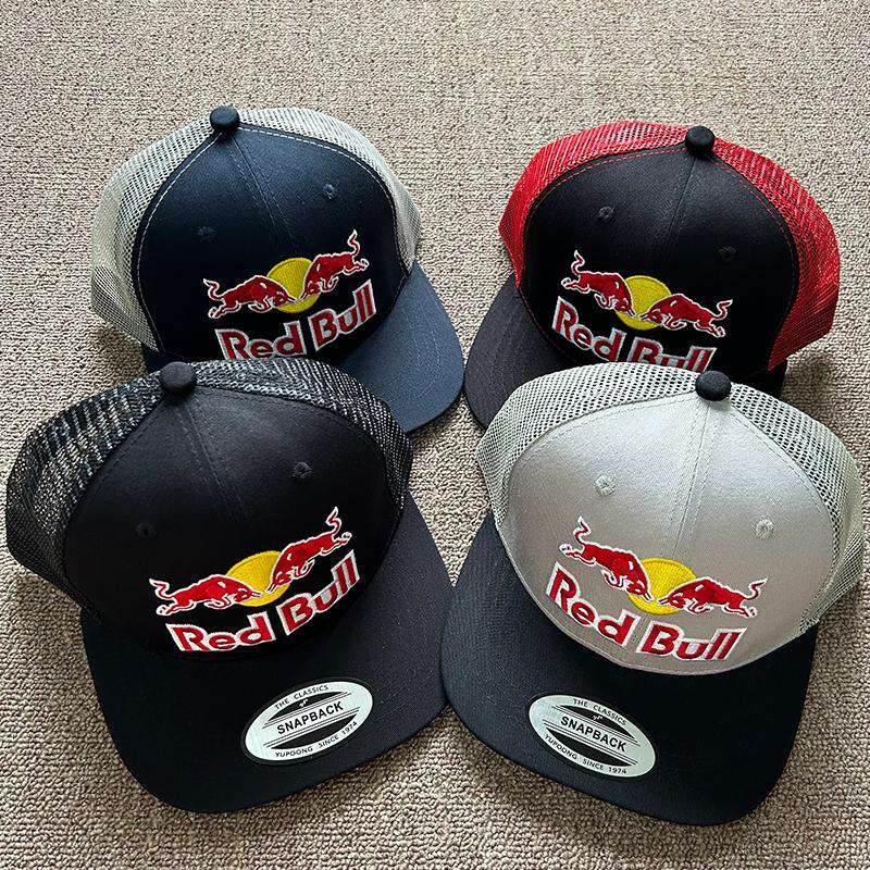 Red Bull Red Bull Racing หมวกตาข่ายครีมกันแดด Sun หมวกแบนปีกเบสบอลหมวกพักผ่อนกลางแจ้ง