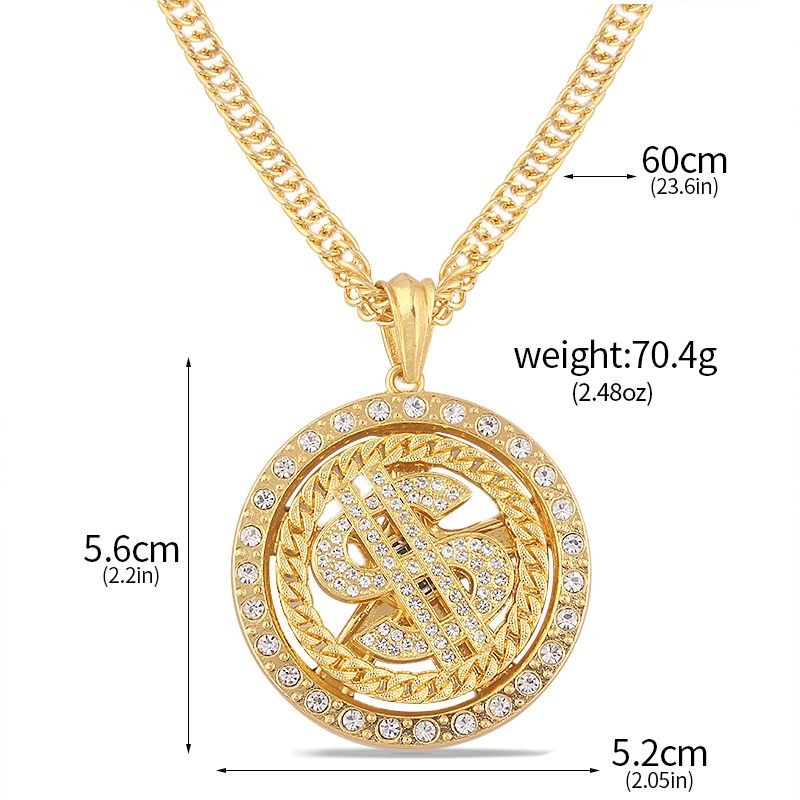 สร้อยคอสร้อยคอ Hiphop Rap Hiphop Rap Hiphop ของ US Dollar Douyin จะเปลี่ยนทำกำไรได้มากขึ้นเรื่อย ๆ
