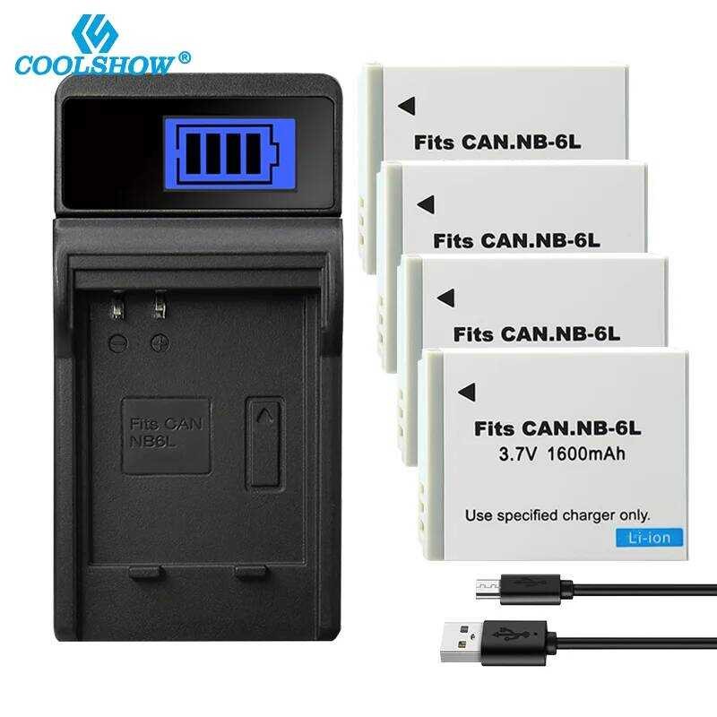 ▥ Nb-6L 6L NB ที่ชาร์จแบตเตอรี่ Canon Power-Shot Sx520 HS Sx530 Sx600 Sx610 Sx700 Sx710 IXUS 85