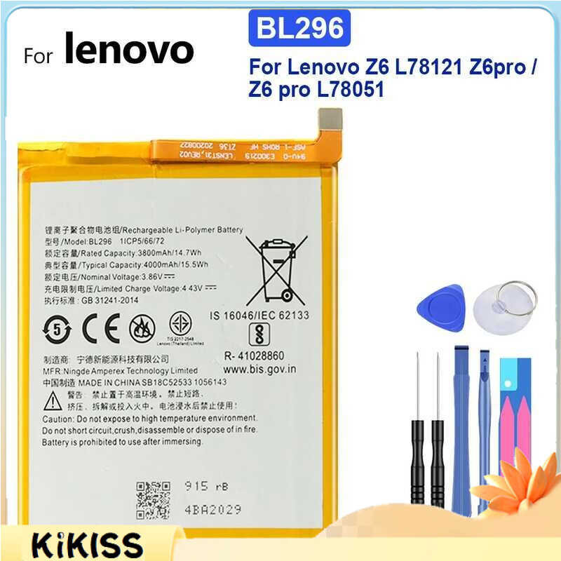แบตเตอรี่ bl296 bl297 สำหรับ Lenovo l78121 Z6 z6pro l78051 K5 pro k5pro l38041 Z6Z6Lite z6lite