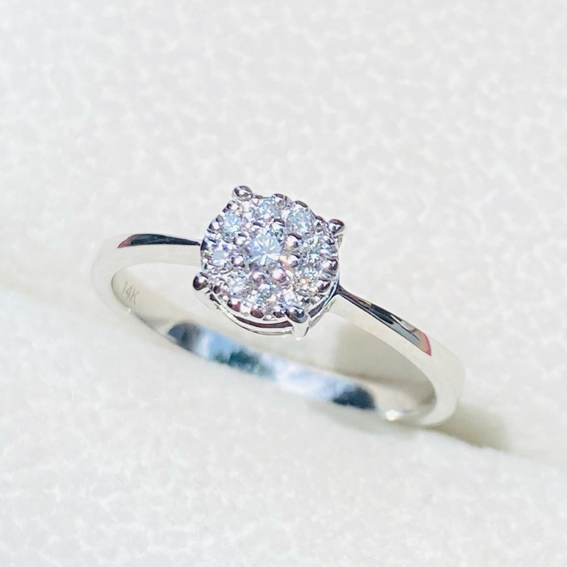 Princely FloralDiamondแหวนเพชรแท้ เพชรเบลเยี่ยม