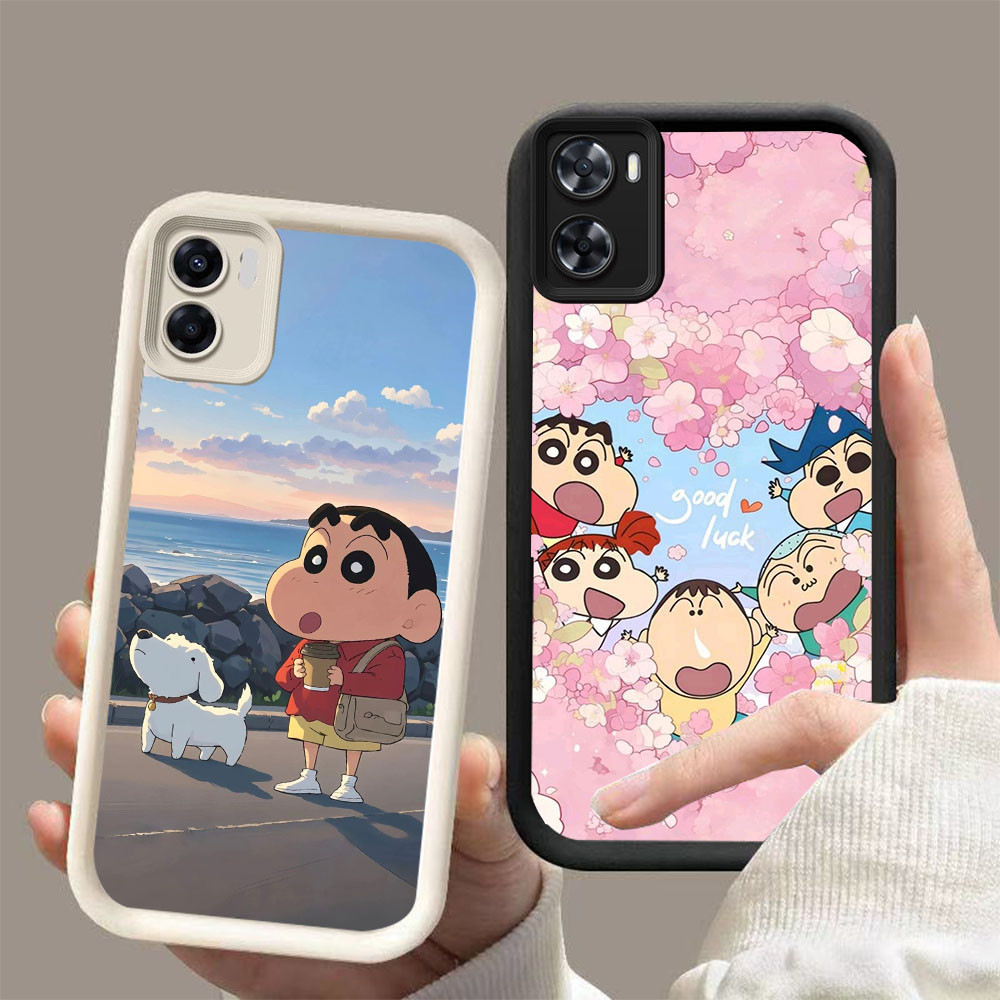 AA-7 Crayon Shinchan กันกระแทกสําหรับ OPPO A57 A36 A57e A57s A96 A77s A77 A76 Realme 9i C33