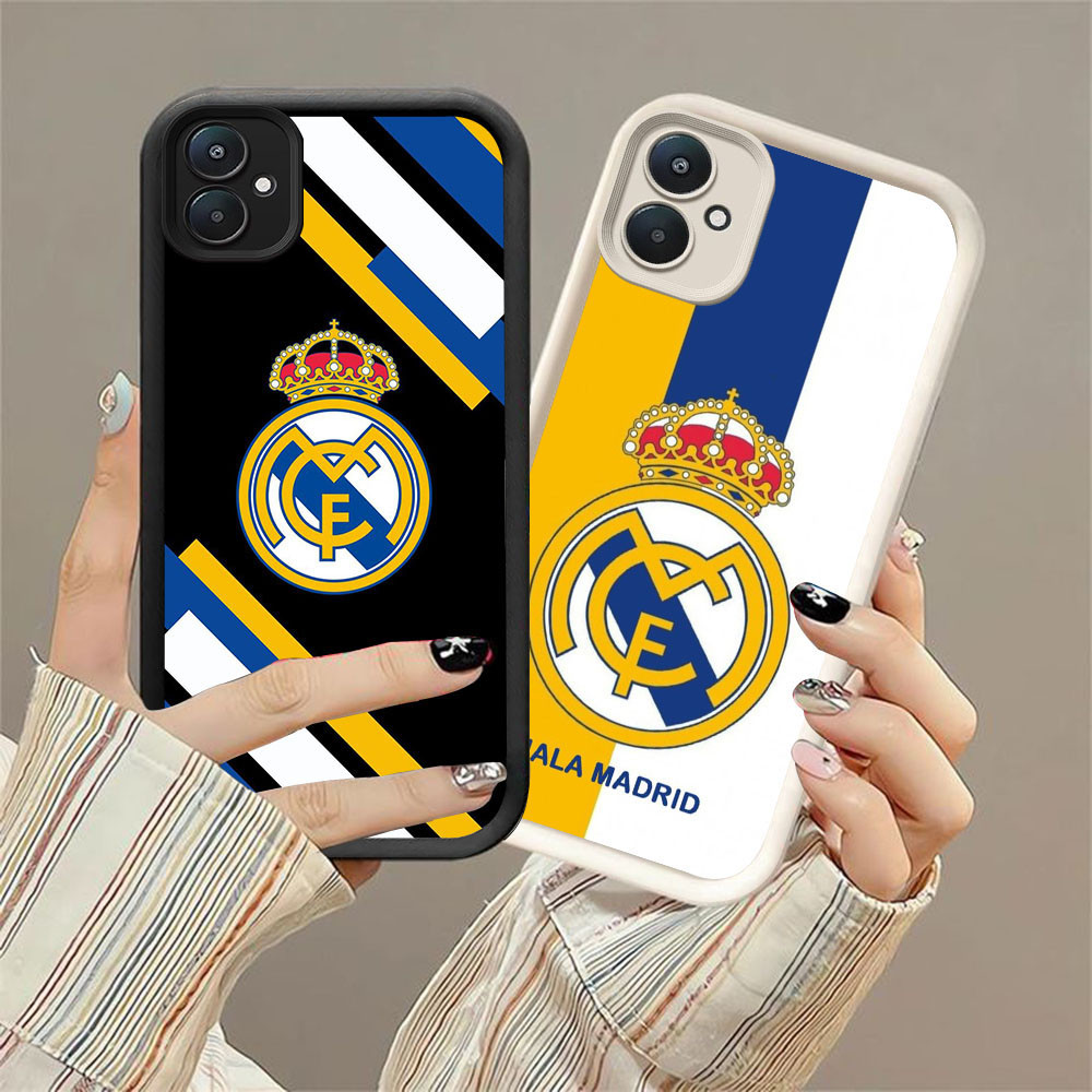CK-25 Real Madrid Football Club หรูหราปลอกซิลิโคนสําหรับ Xiaomi Redmi 13C 14 13T 14T A2 A1 K60 Ultra