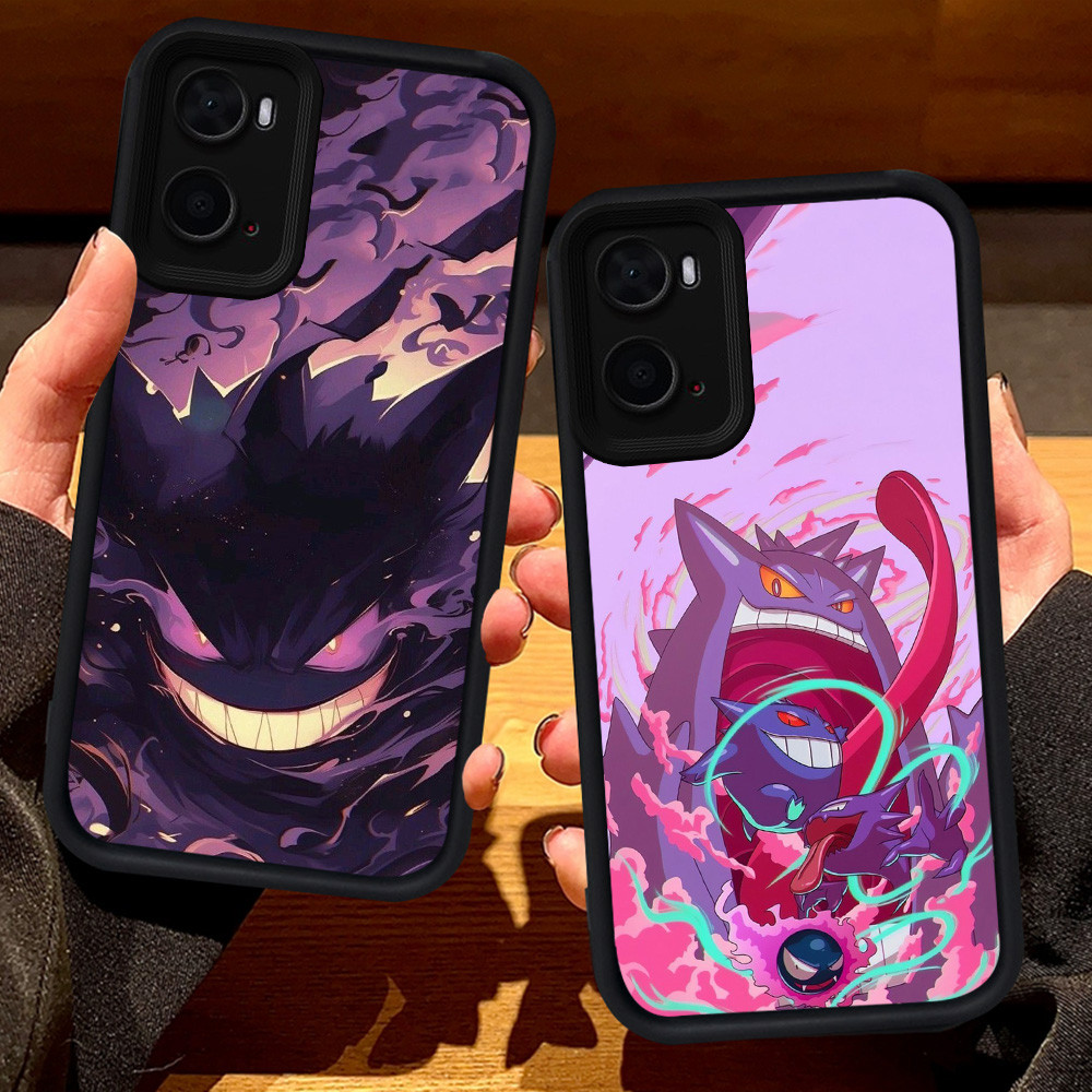 S96 Pokemon Gengar สําหรับ OPPO A57e A96 A77s A57s A36 A77 A57 A76 สีดํา