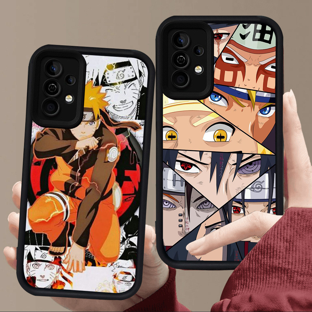 E47 Naruto สําหรับซิลิโคนสีดํา Samsung A05S A35 A24 A04s A16 A14 A56 A34 S25 Ultra A25 A55 A36 A54 A