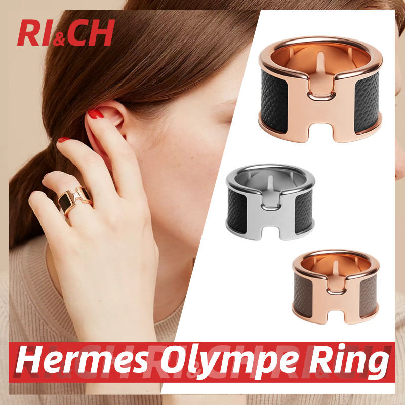 #Rich Hermès ราคาถูกที่สุดใน Shopee แท้Olympe Ring แหวน Hermes