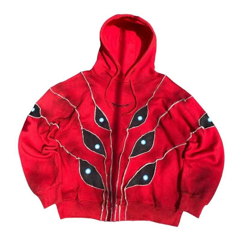 ❤️ แฟชั่นeyeรูปแบบpatchwork Hoodieสําหรับผู้หญิงy2k Vintageหลวม
