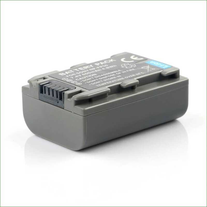 ▥ สําหรับ Sony Np-Fp50 650Mah แบตเตอรี่ Li-Ion ใช้งานร่วมกับ Np-Fp30 Np-Fp60 Np-Fp70 Np-Fp71 Np