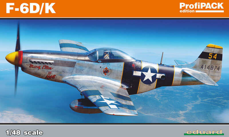 ชุดประกอบโมเดล Eduard 82103 1/48 F-6D/K Mustang Reconnaissance Deluxe Edition