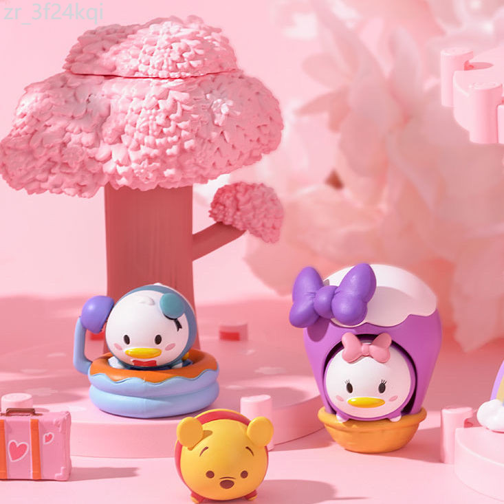 ❤ ♞,♘,♙Disney SAKURA Treehouse Blind BOX Songsong Series เครื่องประดับ Winnie The Pooh Donald เป็ดร