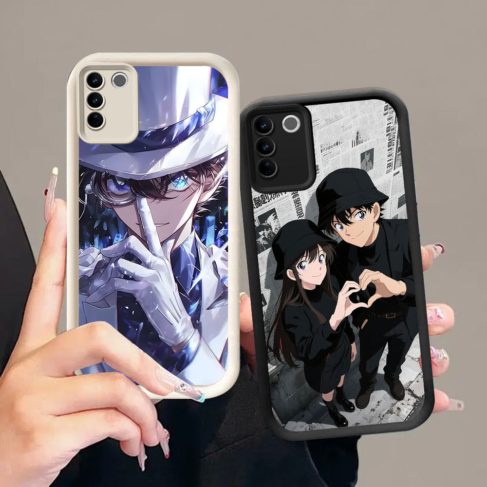 CK-14 Detective Conan ซิลิโคนหรูหราสําหรับ VIVO V27E V27 V29 V29E Y200e Y100 Pro
