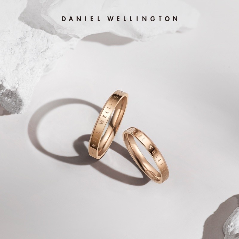 DANIEL WELLINGTON RING แหวนเงิน  แหวนคู่  แบรนด์เนม อุปกรณ์ครบ พร้อมส่ง