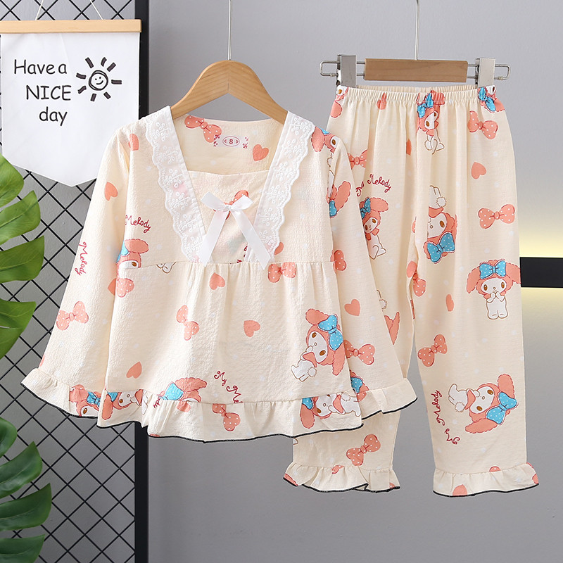 Eid Mubarak ชุดเด็กแขนยาวคอเหลี่ยมผ่อนคลายชุดนอนเด็กผู้หญิงสําหรับ 10 - 11 ปี