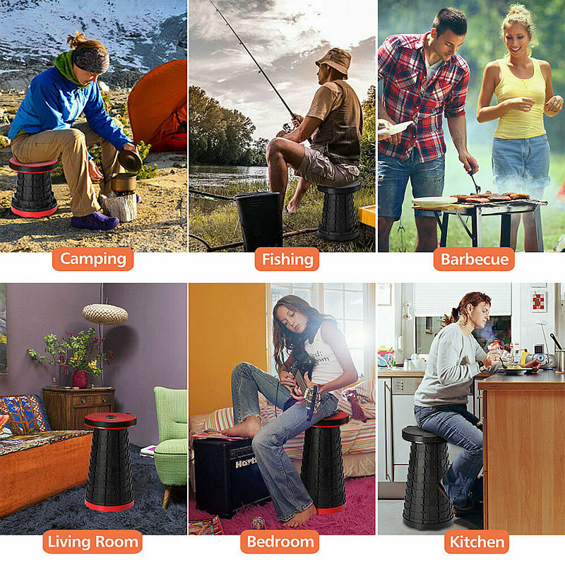 hot🔥การประกันคุณภาพ🔥 import Outdoor Retractable Stool Chairs Portable Stool Lounge Folding Chair