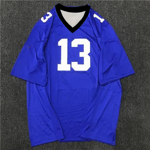 (ชื่อและหมายเลขที่กําหนดเองฟรี) NFL Rugby Jersey Rugby Harajuku Loose BF Style Retro T-shirt