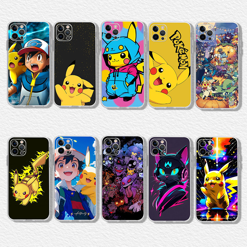 เคสโทรศัพท์โปร่งใสนุ่มสําหรับRealme 3 5 5S 6 7 i 7 Pro C11 C12 DX11 กรณีPokémon