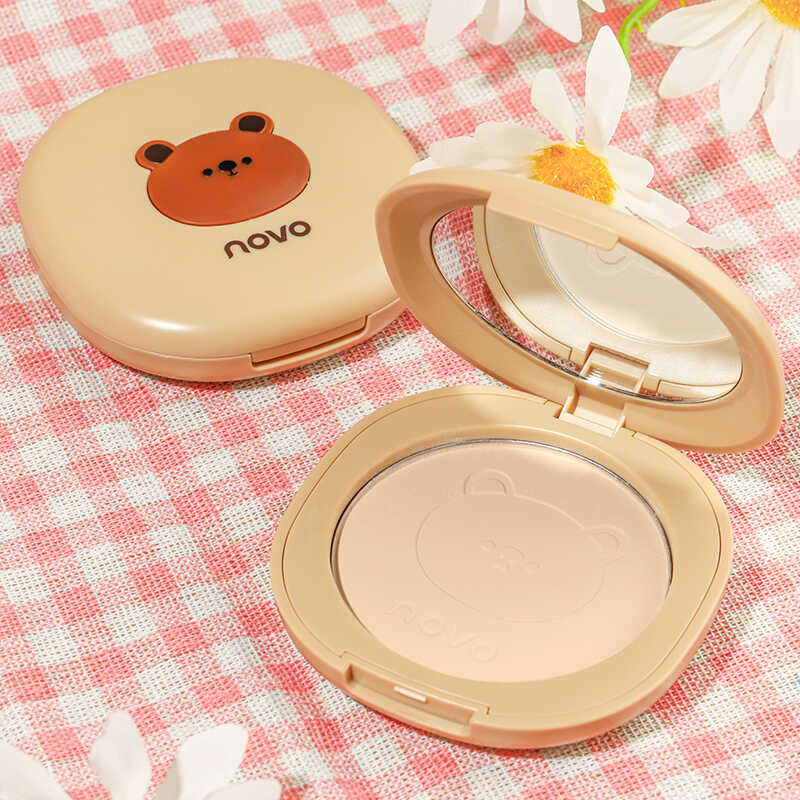 ▥ โปร่งแสง Feather ผ้าไหมนุ่มแป้งทาหน้า Oil-Control ยาวกันน้