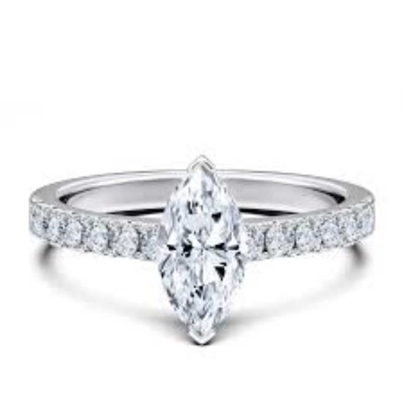 CVD Diamond Solitaire Ring แหวนเพชรแท้ ทองคำ 9K 1.50ct HPHT Lab Grown Diamond น้ำ 100 (DEF) VVS-VS