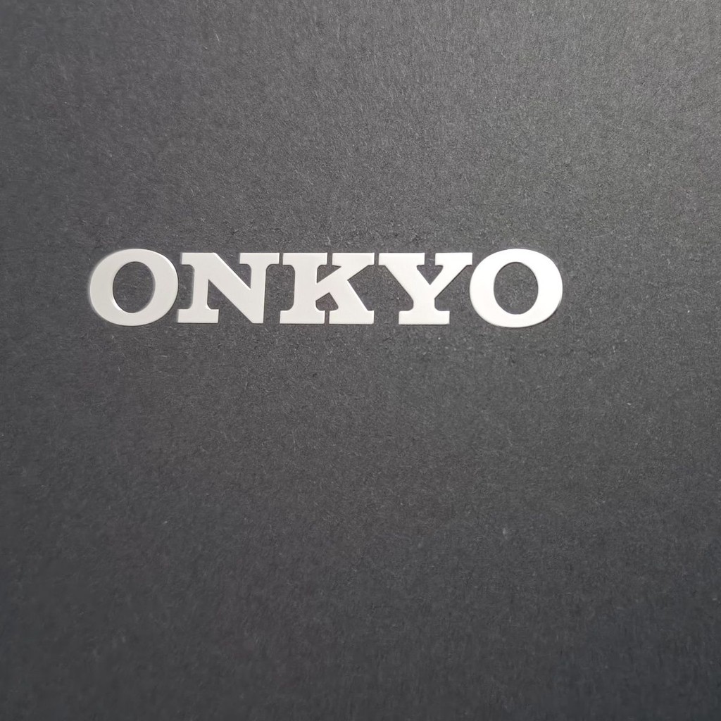 ♞ป้ายโลหะโลโก้ ONKYO โลโก้ Onkyo สเตอริโอ เสียงไฮไฟ DIY