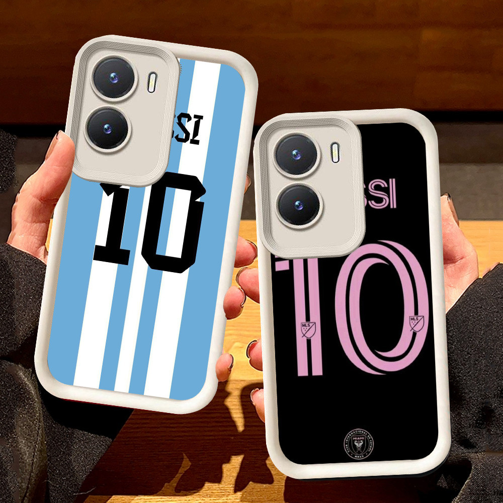 ปลอกสีขาวสําหรับ VIVO Y22 Y22s Y75 IQOO Z9 13 Z10 Y35 Z9X Y15a Y55 Y15s Y01 Y16 Y56 T4 5G S84 Messi 