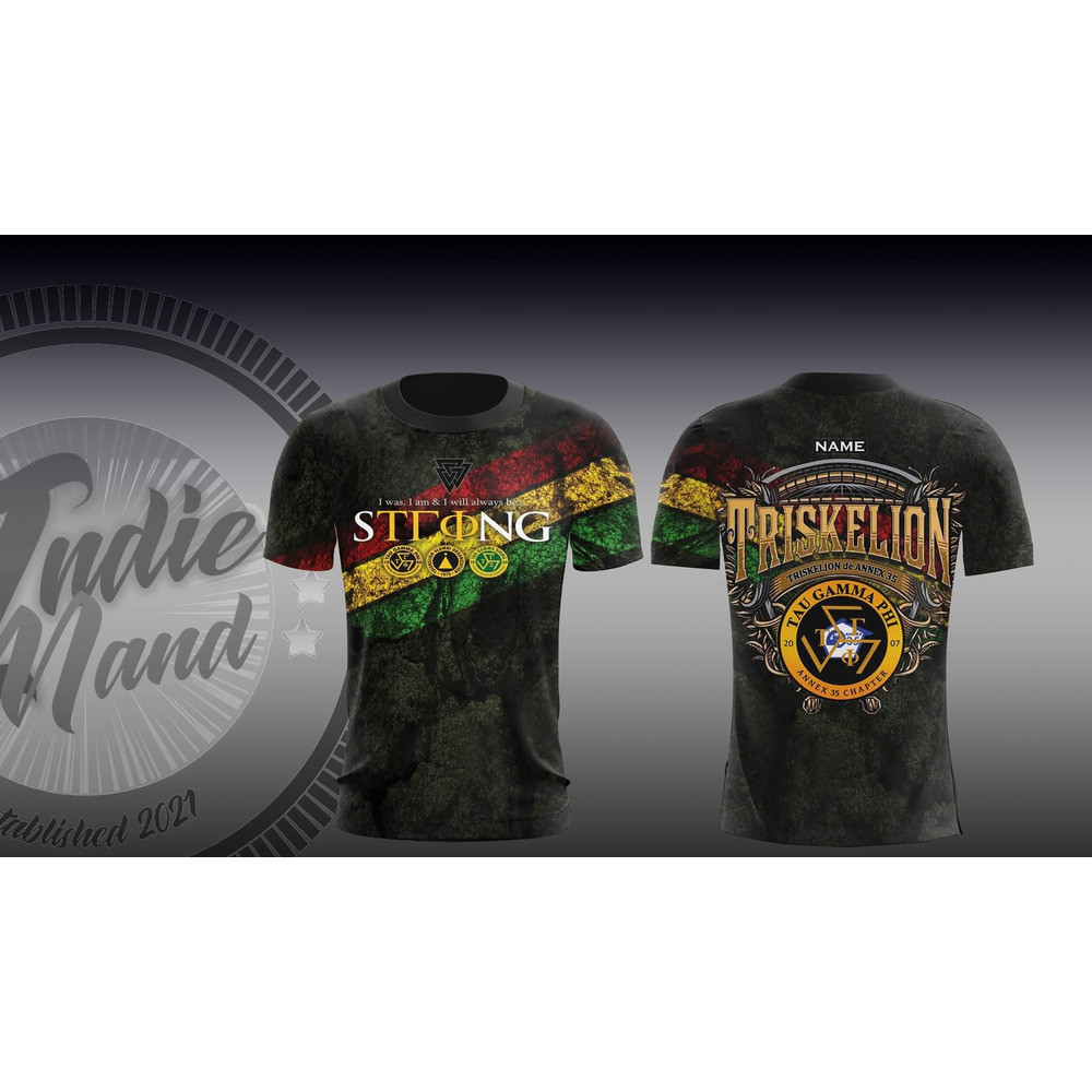 56TH FOUNDING ANNIVERSARY TAU GAMMA PHI GRAND FRATERNITY การออกแบบระเหิดแขนสั้นเสื้อยืดรองรับการปรับ