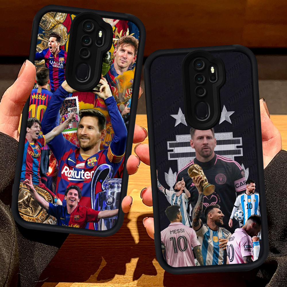 S42 Messi 10 สําหรับ OPPO Reno 2Z A37 F11 A9 A39 2F A5 2020 A83 Pro สีดํา