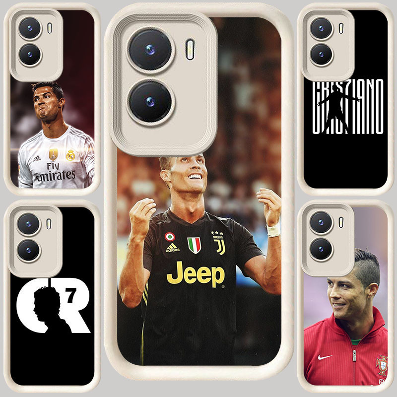 M-117 Cristiano Ronaldo ปลอกสีขาวสําหรับ VIVO IQOO Z10 13 T4 Z9 Y15s Y16 Y35 Y01 Y15a Y22 Z9X Y75 Y5