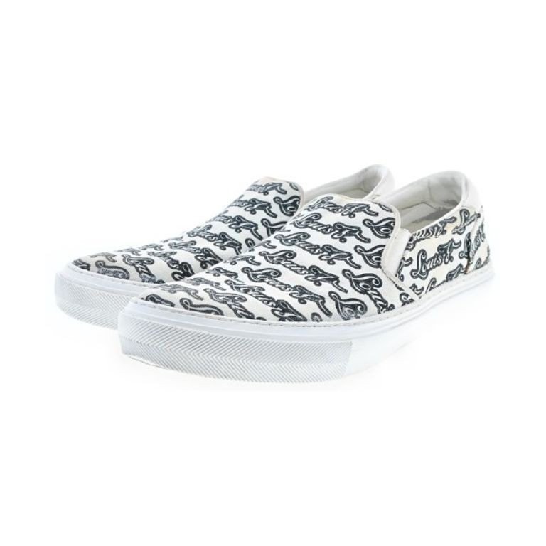Louis Vuitton Sneakers Men Patterned ทั่วสีขาวสีดํา 26.0cm ส่งตรงจากญี่ปุ่นมือสอง
