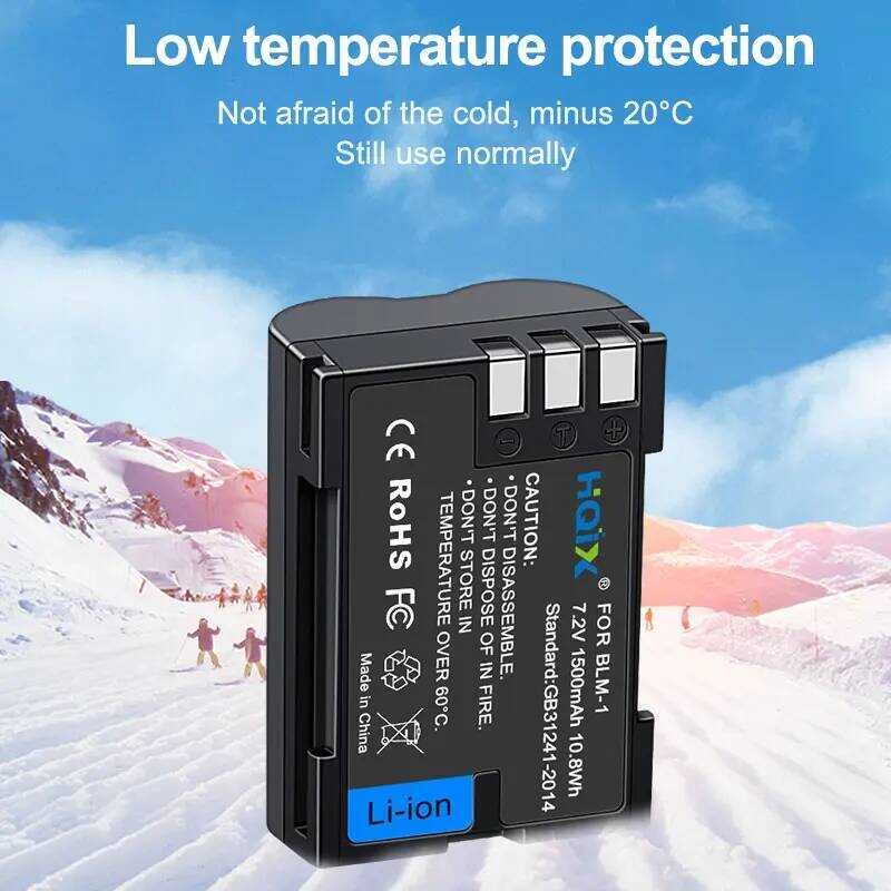 ▥ HQIX สําหรับ OLYMPUS E-520 510 330 500 300 3 1 C-5060 7070 8080 กล้อง Blm-1 Dual Charger แบตเ