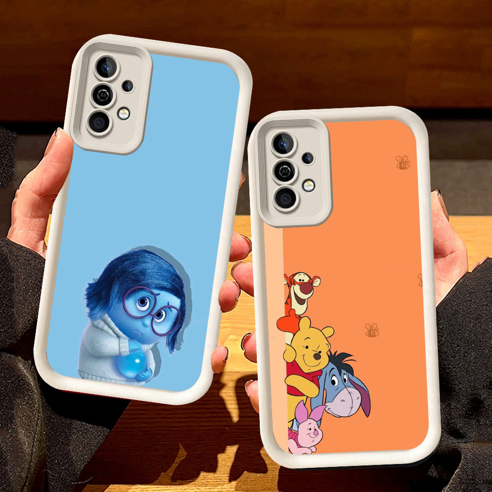 SAMSUNG กรณีสีขาวสําหรับSamsung A55 A14 A56 A35 A16 A36 A04s A05S A15 S25 Ultra A25 A24 A54 A34 5G S