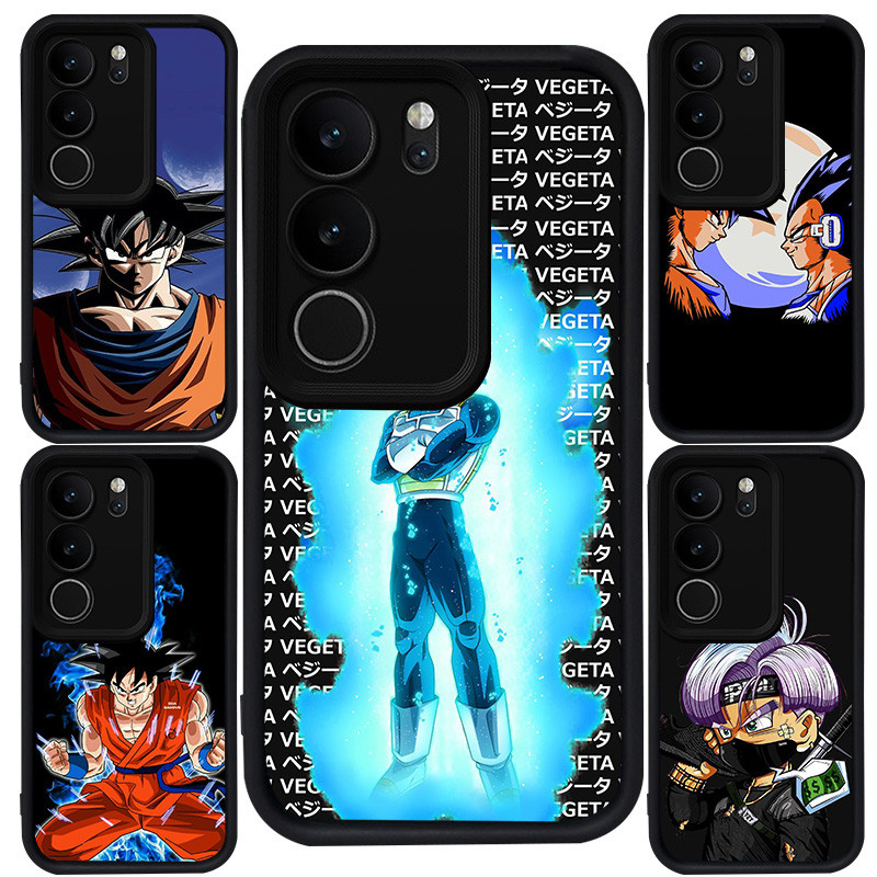 เคสสําหรับ VIVO V40 Lite V29E Y81s Y81 Y100 Y29 Y300 V27 V27E Y19S V29 Y200e Pro 5G ซิลิโคนสีดํา M-5