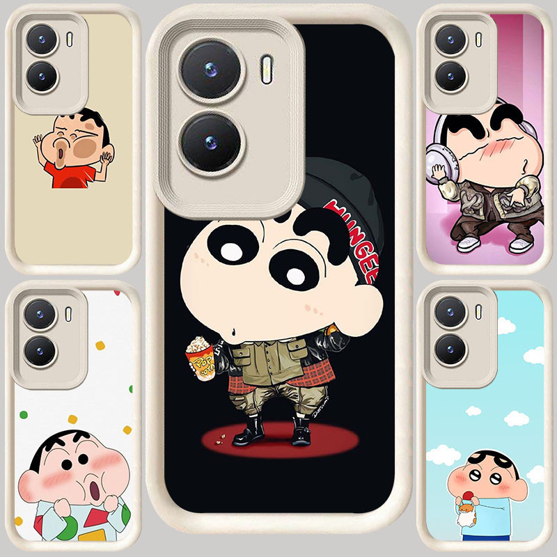 M-74 Crayon Shinchan สีขาวสําหรับ VIVO IQOO Z10 13 T4 Z9 Y15s Y16 Y35 Y01 Y15a Y22 Z9X Y75 Y56 Y22s 