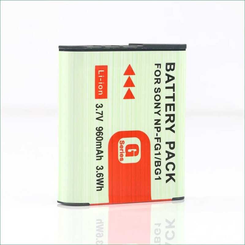 ▥ สําหรับ Sony Np-Fg1/Bg1 960Mah แบตเตอรี่กล้องใช้งานร่วมกับ Dsc-Hx10 Dsc-Hx9 Dsc-Hx7 Dsc-Hx5 D