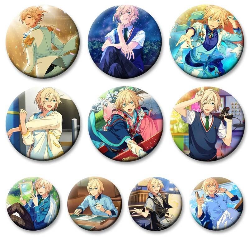 Eichi Tenshouin การ์ตูน Badge อะนิเมะ Ensemble ดาวเข็มกลัด Handmade รอบเคลือบ Pins สําหรับกระเป๋าเป้