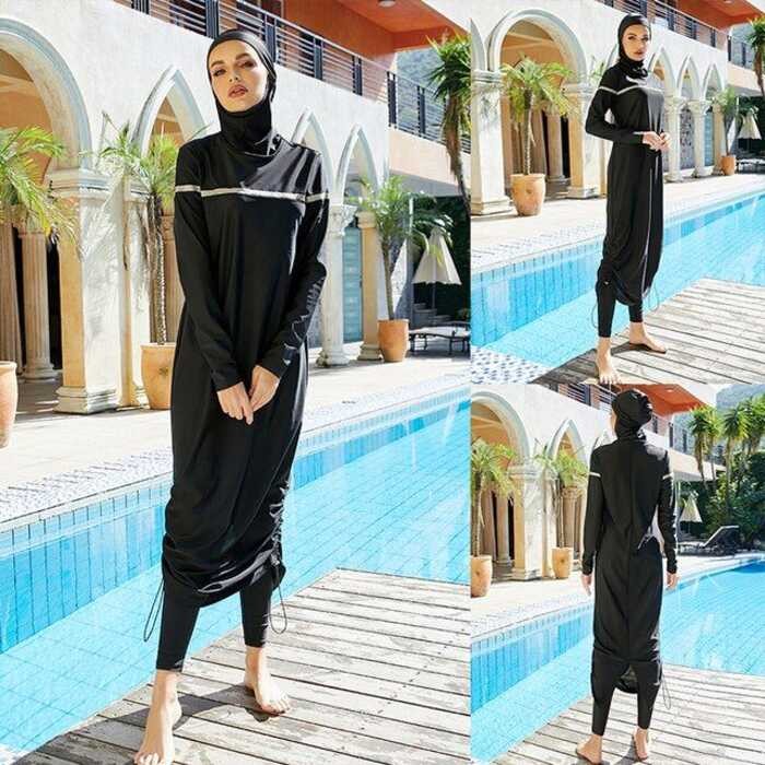 ▣ ชุดว่ายน้ำมุสลิมผู้หญิง2025ชุดว่ายน้ำ Mujer Muslem Maillot