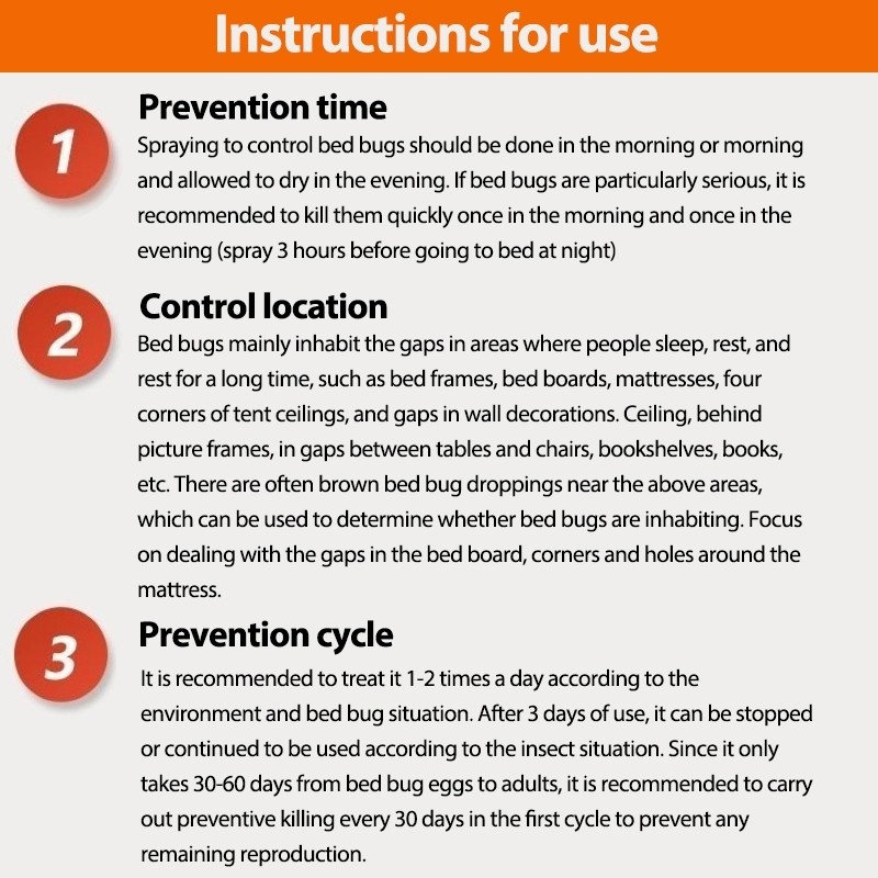 hot🔥การประกันคุณภาพ🔥 import Free From Mites For 50 Years Bed Bug Killer Spray Bed Bug Repellent K