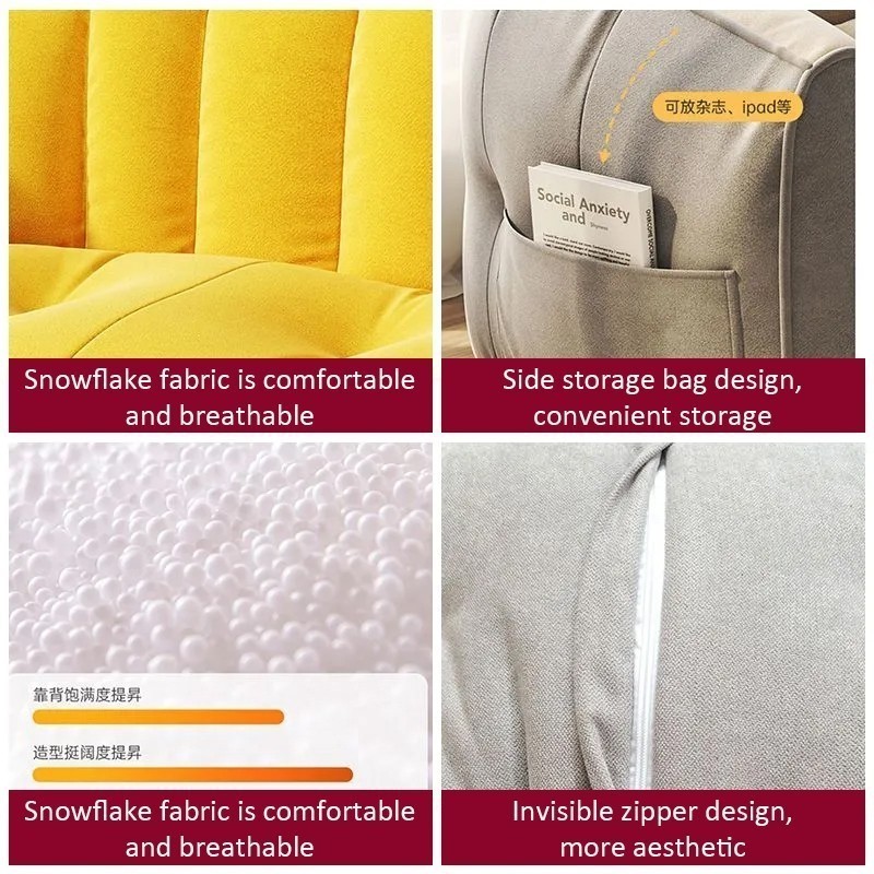 hot🔥การประกันคุณภาพ🔥 import Bean Bag Sofa Lazy Sofa Foldable Tatami Sofa Lying Chair Floor Chair