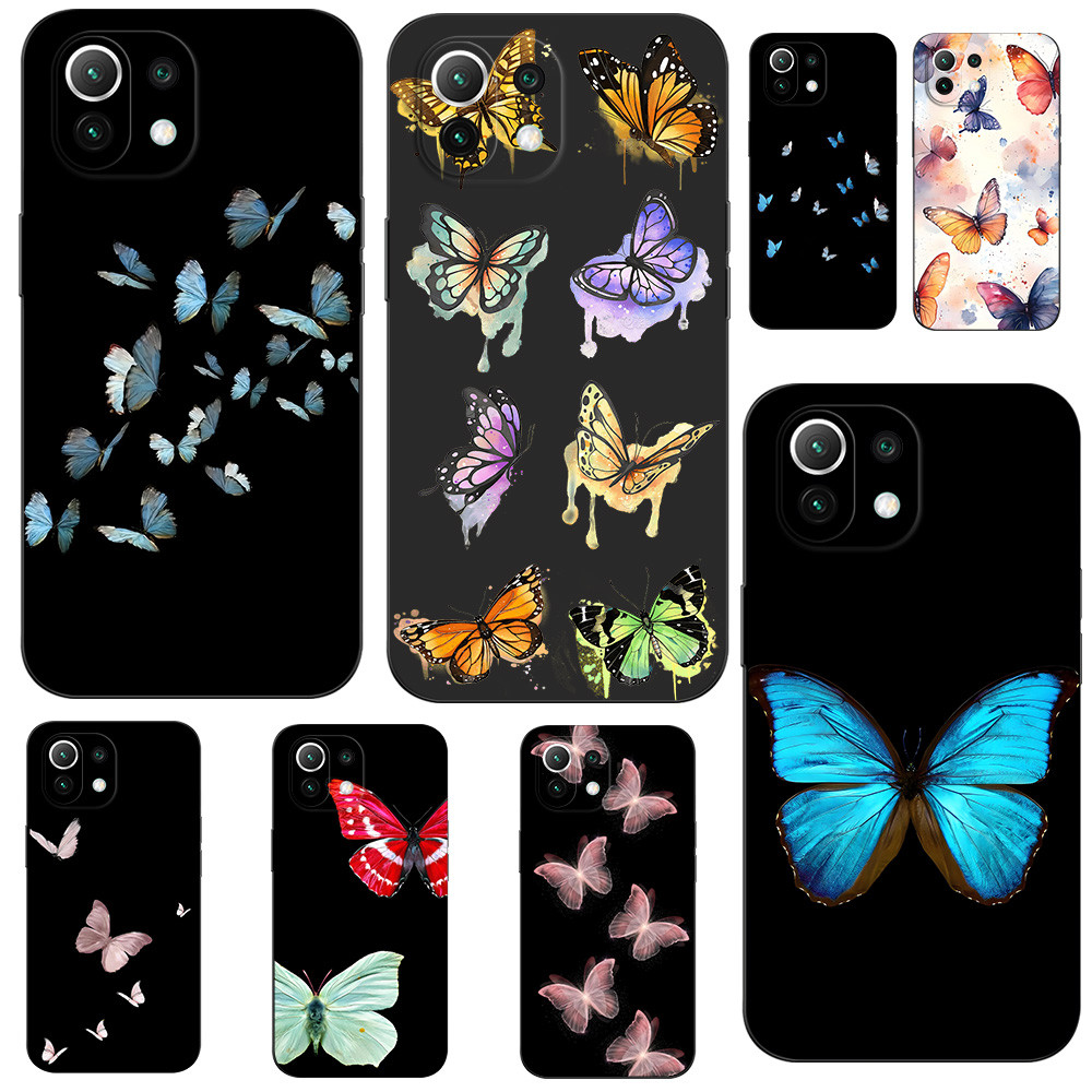 เคส Ribbon Xiaomi 5G Ne / Mi 11 Lite 4G / 5G เคสโบว์ เคสผีเสื้อ เคสคล้องคอ เคสห้อยคอ เคสน่ารัก เคสเช