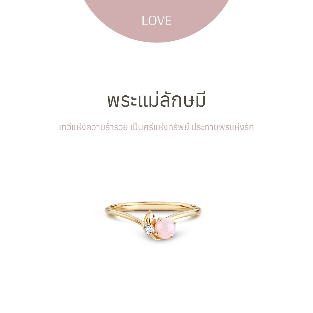 พระแม่ลักษมี | Golden Gold My Dear Lotus ring - แหวน