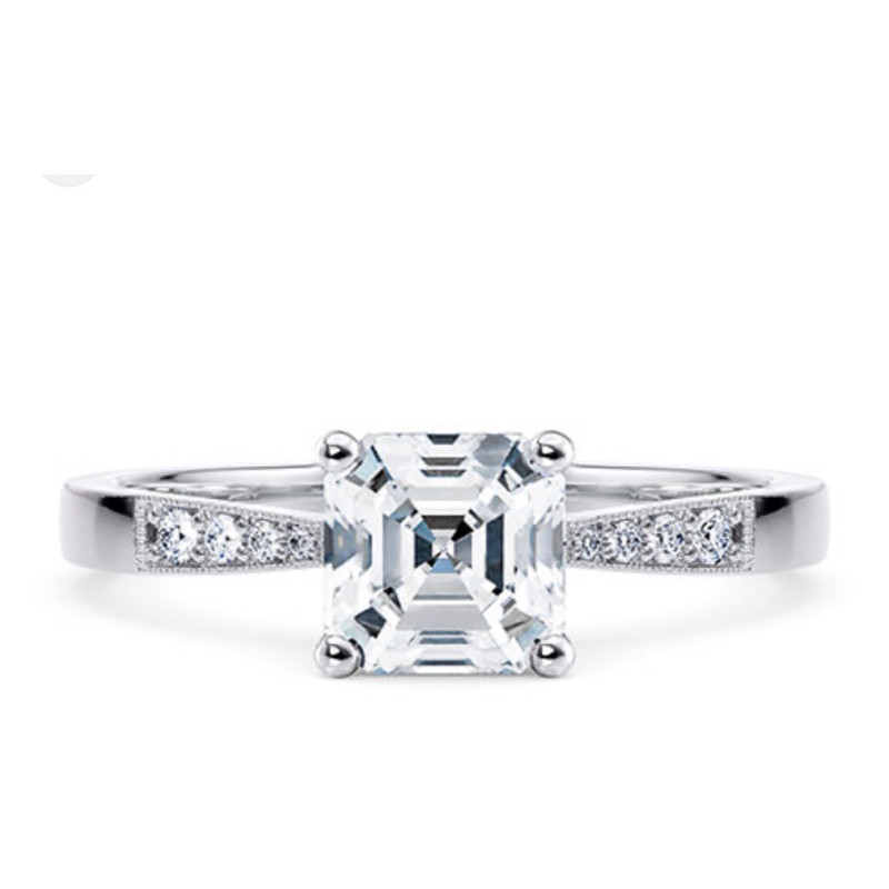 CVD Diamond Solitaire Ring แหวนเพชรแท้ ทองคำ 9K 1.00 ct HPHT Lab Grown Diamond น้ำ 100 (DEF) VVS-VS