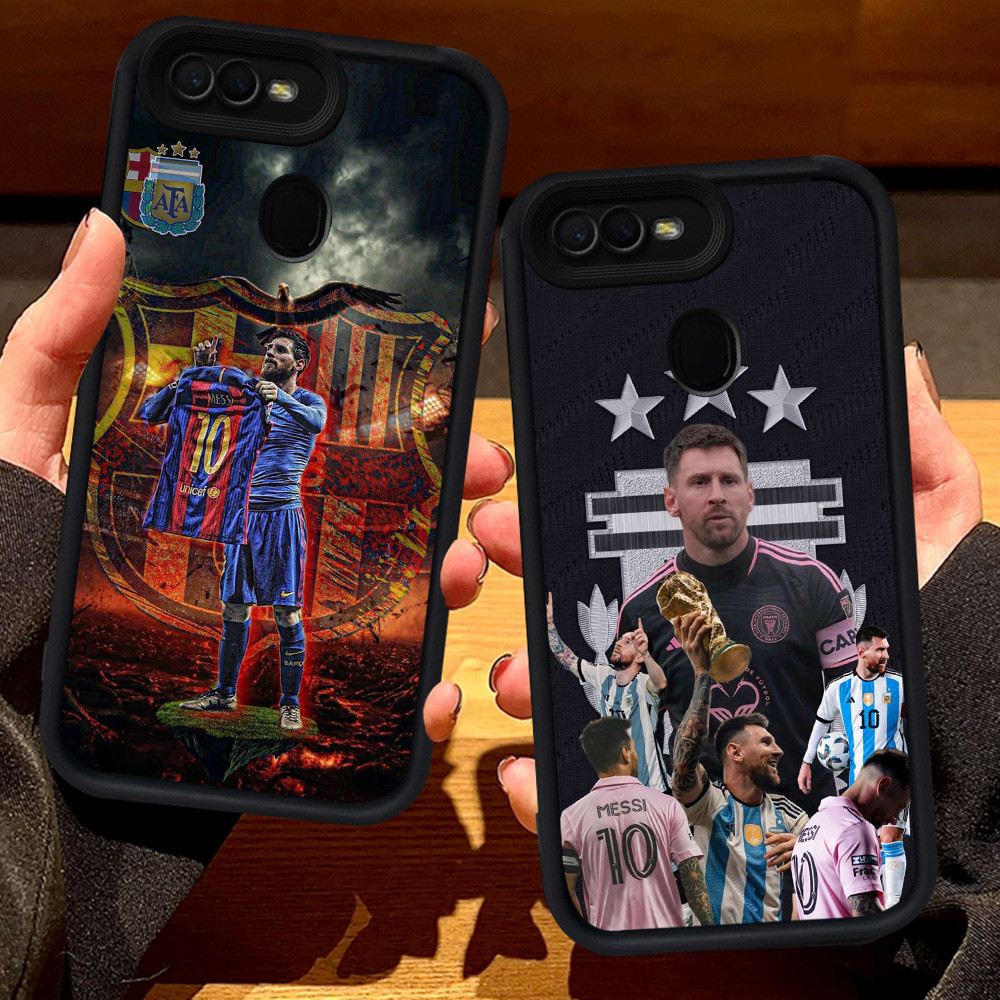 S42 Messi 10 สําหรับ OPPO A1K A7 F7 A5S F5 A5 A12 A12s A12E A3S F9 Pro สีดํา