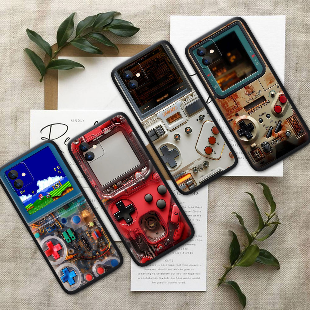 Vivo Y01 V21 V21E T1 Y10 4G Y75 T1 5G Y32T G345 Game Boy Soft Phone Cover Case