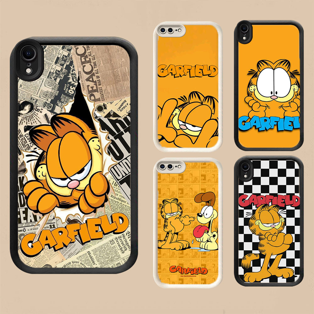WA-29 Garfield เคสกันกระแทกสําหรับ iPhone XR X XS 6 7 8 Max Plus