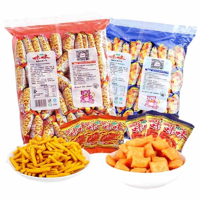 Mimi Shrimp Crackers, Shrimp Flavor, Aishang Crab Flavor, French Fries, Childhood Nostalgia, Snacks