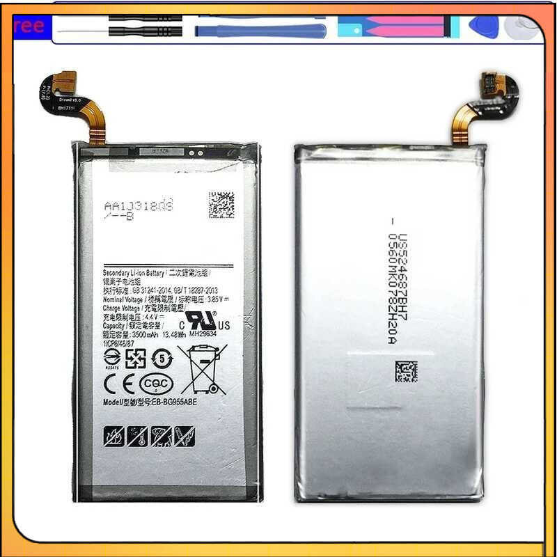 แบตเตอรี่สำหรับ Samsung Galaxy S8 Plus EB-BG955ABE 3500mAh G9550 G955 G955F G955A G955T G955S G955P
