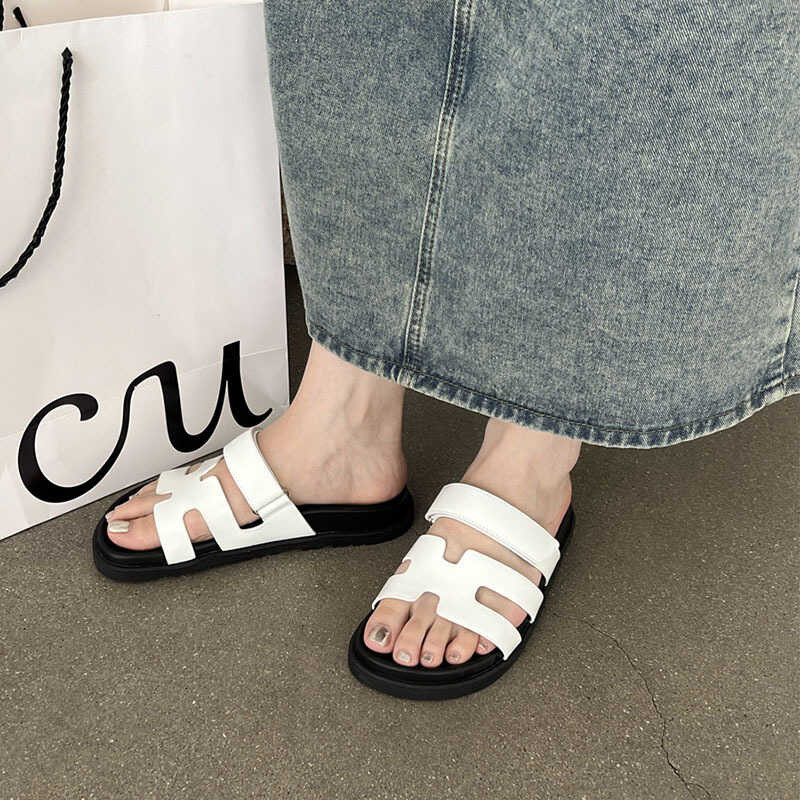 ❤ Suyin เดียวกันสองลุงรองเท้าแตะ ~ ฤดูร้อนใหม่ Velcro สบ