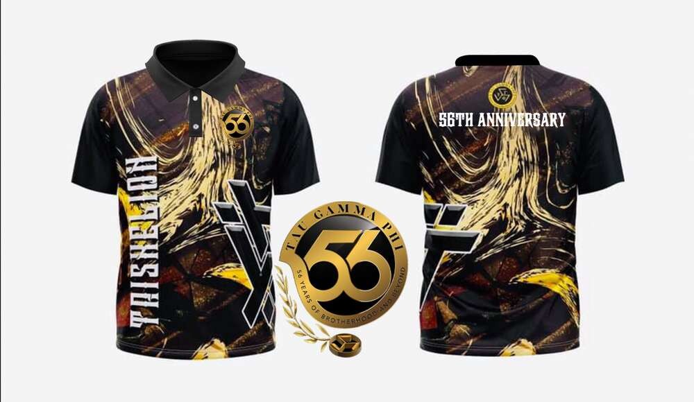 2024-2025 56TH FOUNDING ANNIVERSARY TAU GAMMA PHI 3D GOOD SUBLIMATION POLO T SHIRT-ฟรี CUSTOM SERVIC