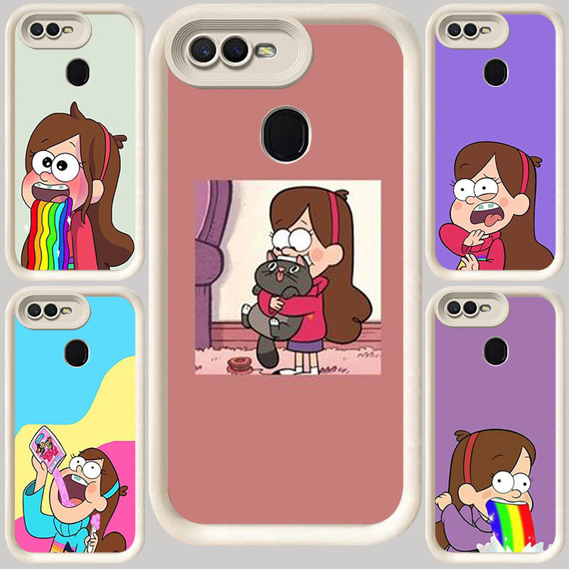 M-40 Gravity Falls Mabel Pines ปลอกสีขาวสําหรับ OPPO A12E A7 A1K F7 A12 A3S A5 A12s F5 A5S F9 Pro