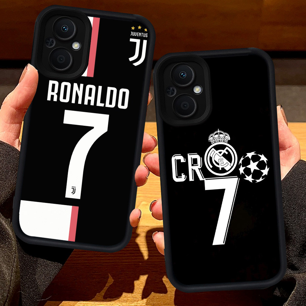S109 CR7 Ronaldo สําหรับ OPPO Reno 7 8 7Z ค้นหา X5 Lite 8Z 5G สีดํา