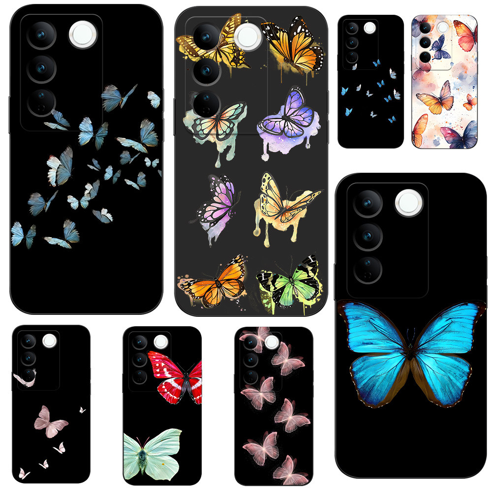 เคส Ribbon Vivo V27 Pro / V27E / V27 เคสโบว์ เคสผีเสื้อ เคสคล้องคอ เคสห้อยคอ เคสน่ารัก เคสเชอร์รี่ เ